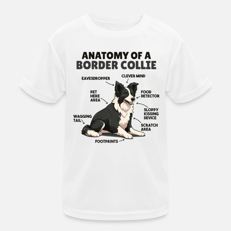 Explication du chien Anatomie d’un Border Collie T-shirt sport Enfant