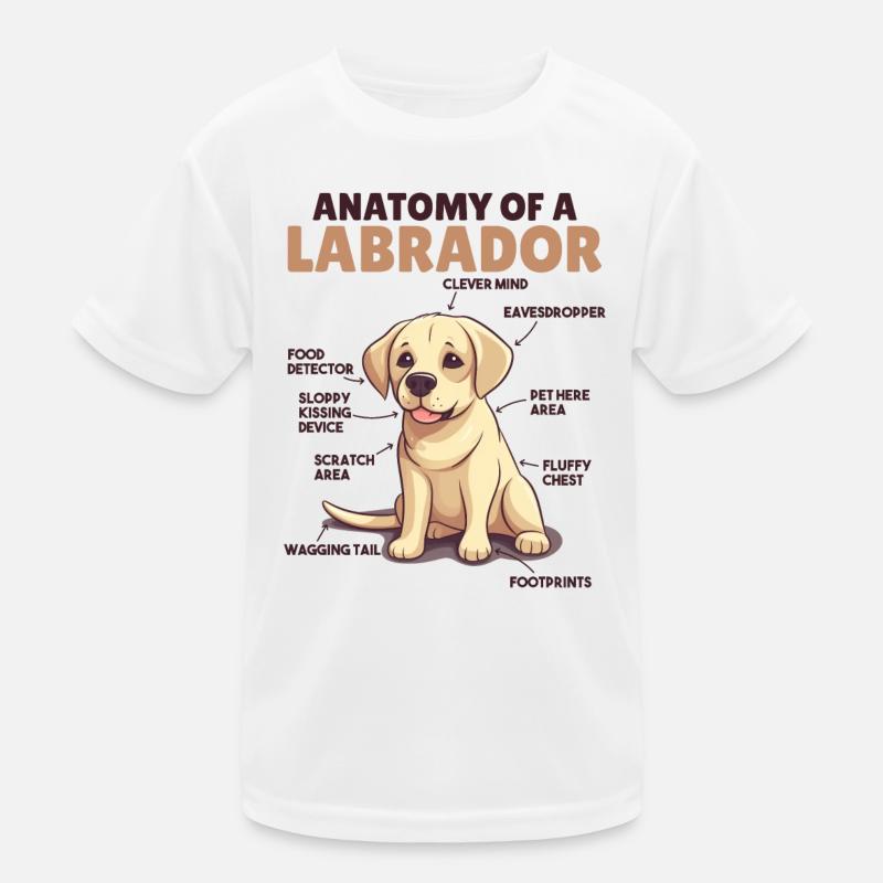 Explication du chien Anatomie d’un Labrador T-shirt sport Enfant