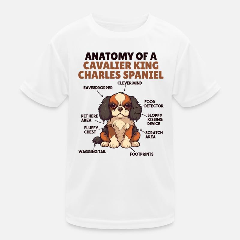 Explication du chien Anatomie d’un roi cavalier T-shirt sport Enfant