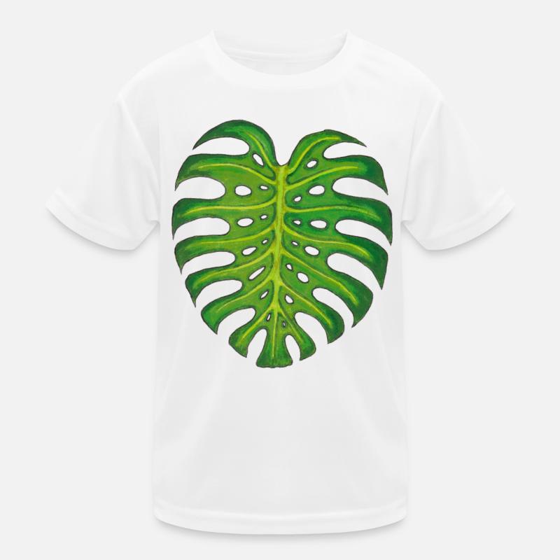 Monstera / Leaf Kids Functional T-Shirt