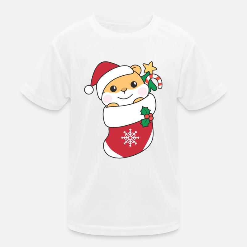 Hamsters Noël Neige Hiver Animaux Hamsters T-shirt sport Enfant