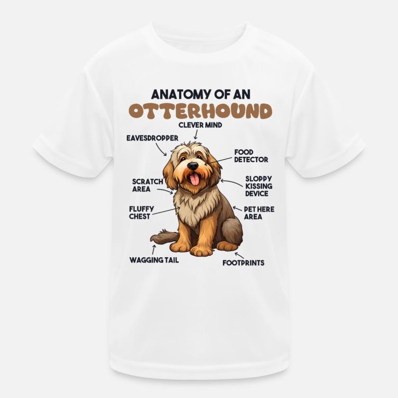 Explication du chien Anatomie d’un lévrier T-shirt sport Enfant