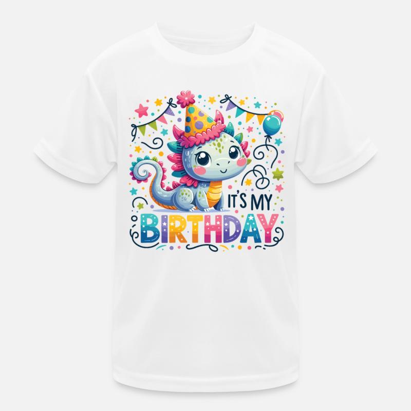 Its My Birthday Süßes Geburtstags Drache Kinder Funktions-T-Shirt