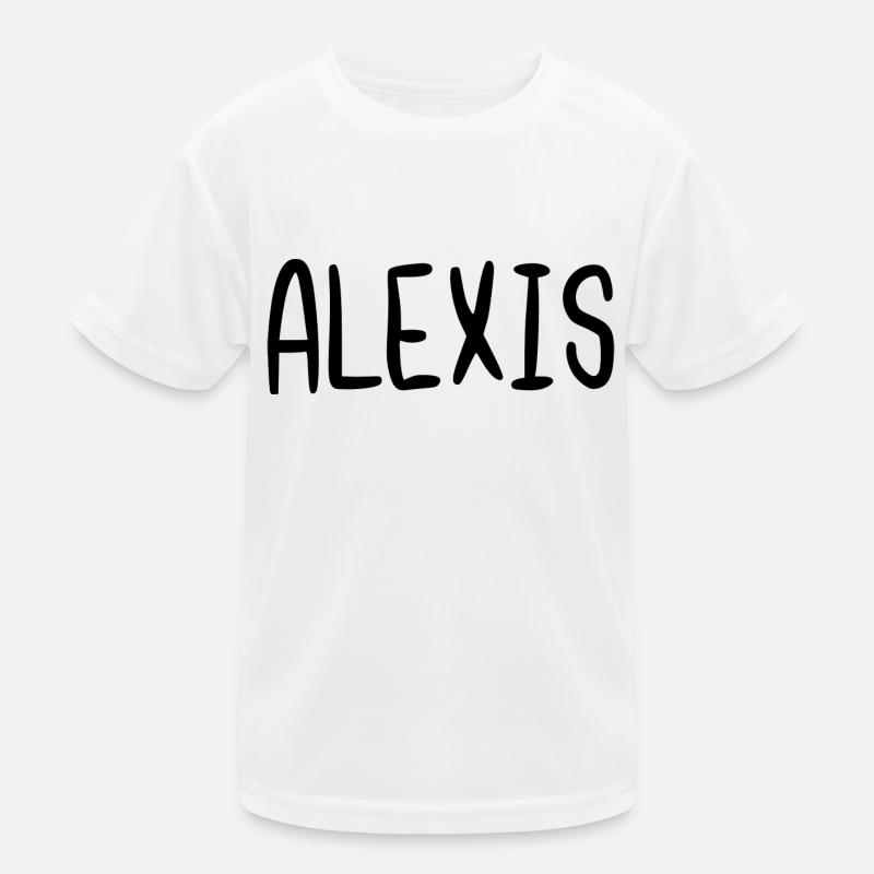 Alexis Custom Name Schriftart Text Geburtstag Kinder Funktions-T-Shirt