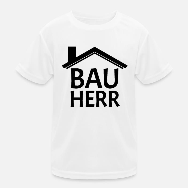 Bauherr Kinder Funktions-T-Shirt