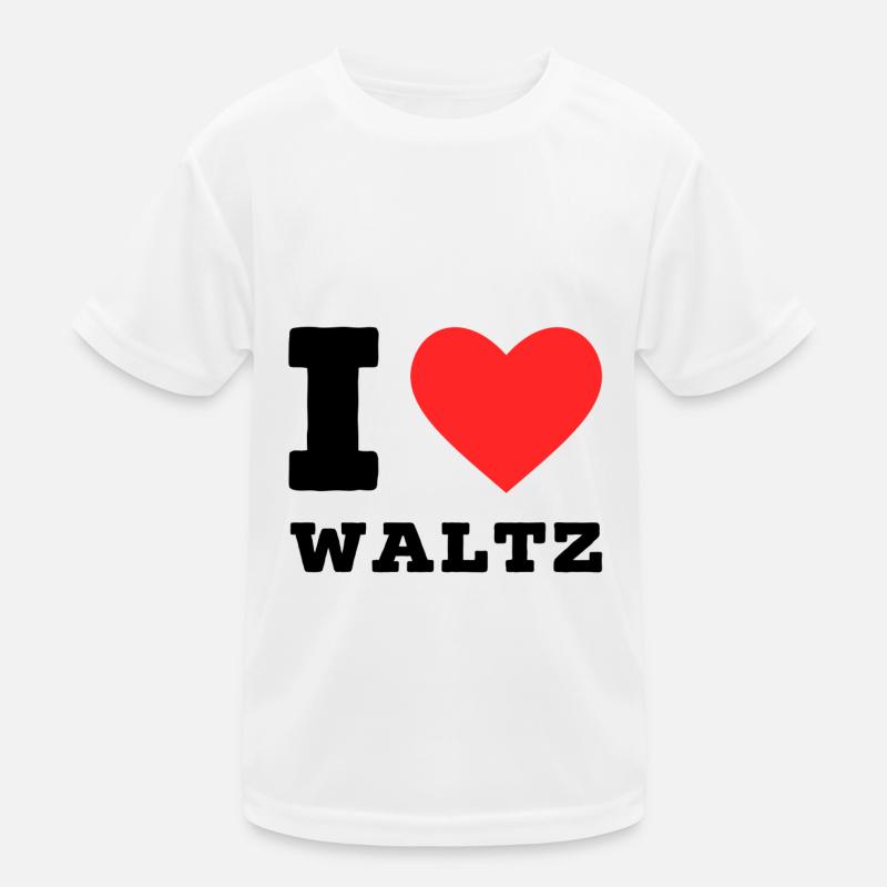 Ich liebe Walzer Kinder Funktions-T-Shirt