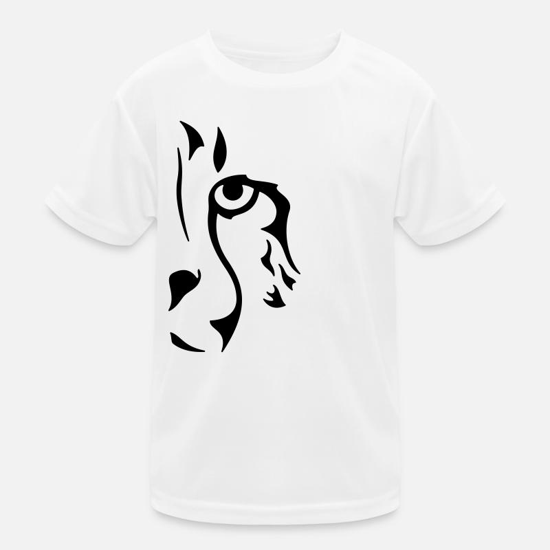 Guépard monochrome (œil gauche) T-shirt sport Enfant