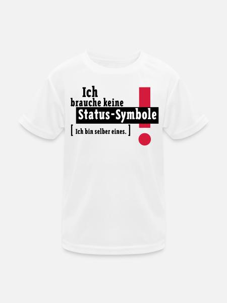 Status symbol - Kids Functional T-Shirt - white - Front