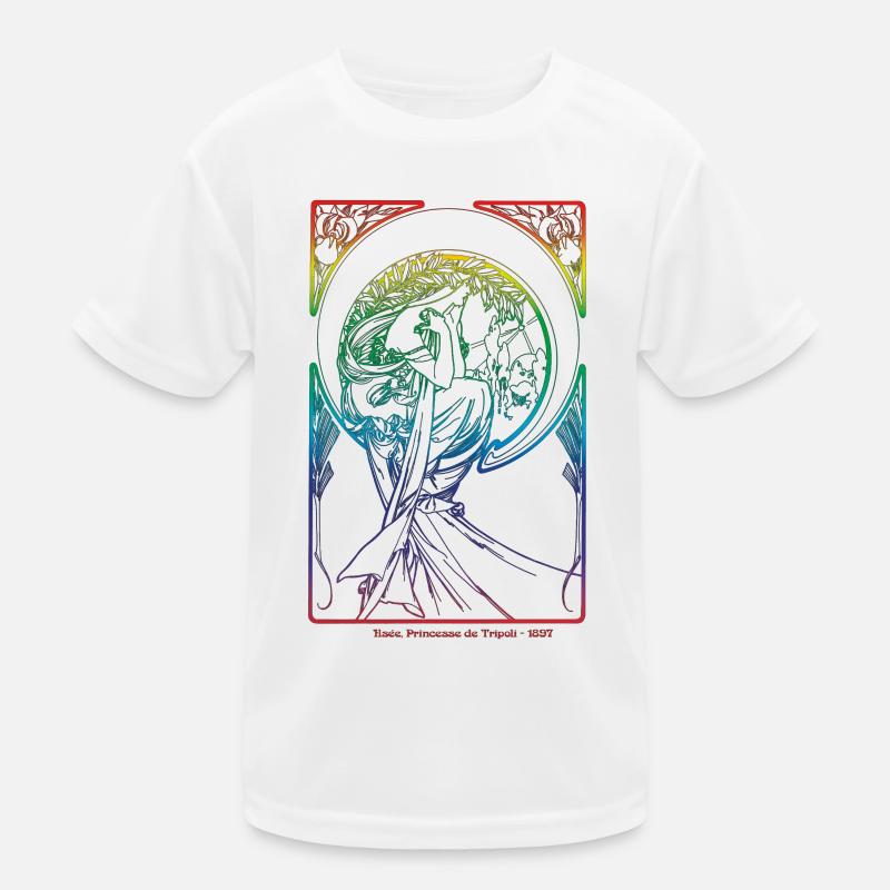 Alfons Mucha - Kids Functional T-Shirt - white