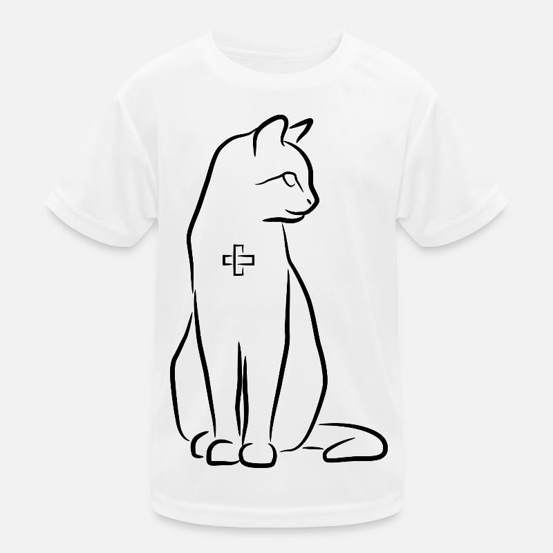 Cat First Aid Kids Functional T-Shirt