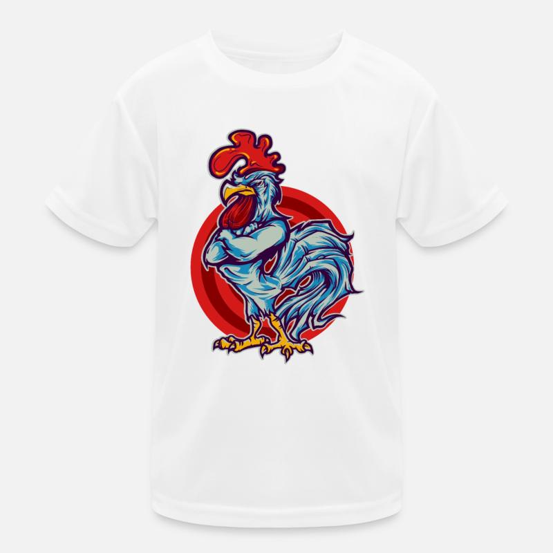 Rooster Hahn Kinder Funktions-T-Shirt
