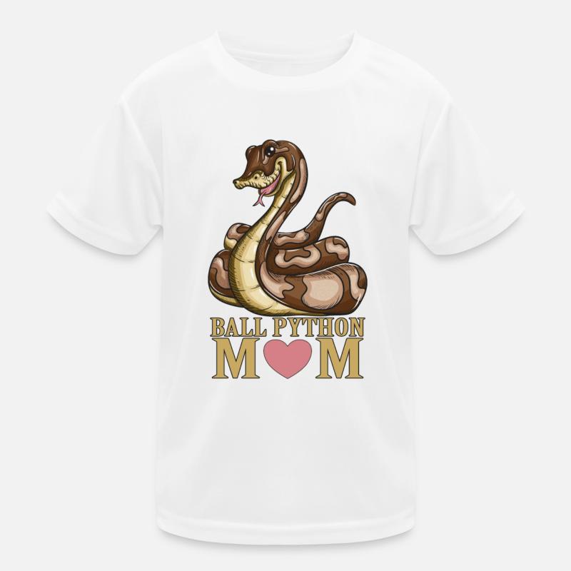 Snake Lover Snake Reptile Ball Python Mom Kids Functional T-Shirt