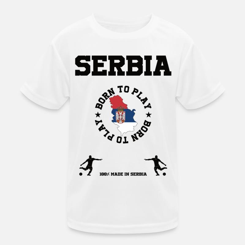 Serbien Kinder Funktions-T-Shirt
