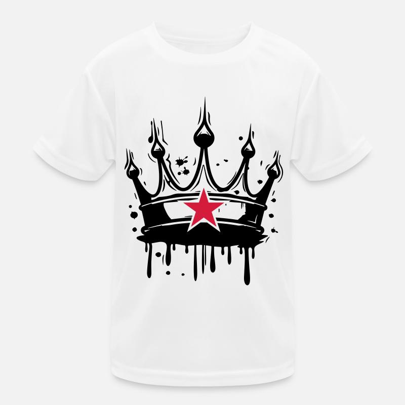 Krone Symbol Kinder Funktions-T-Shirt