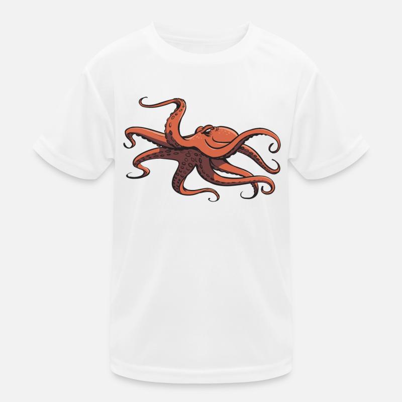 I like octopus - eight tentacles - squid Kids Functional T-Shirt