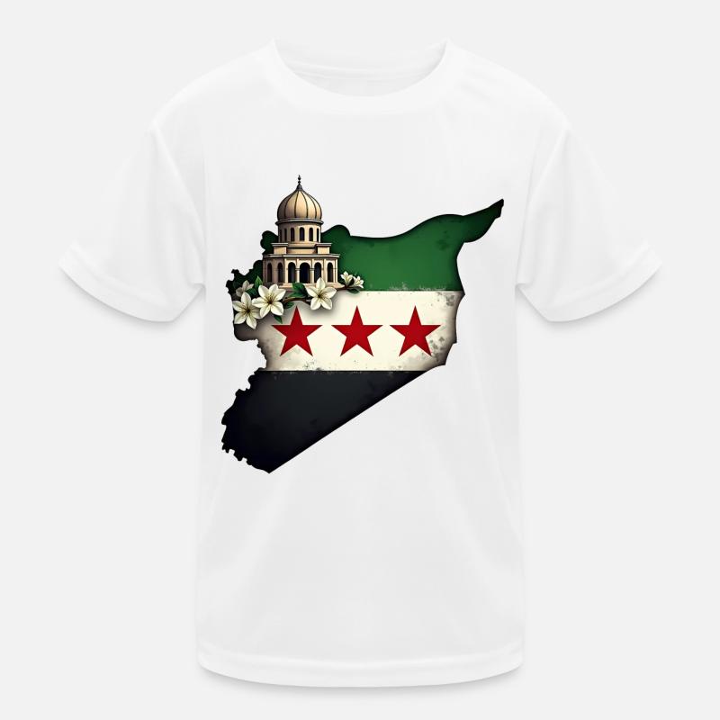 drapeau de la Syrie - Drapeau de la Syrie libre T-shirt sport Enfant