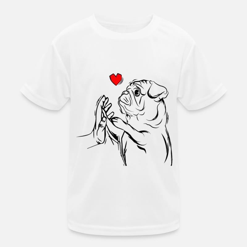 Mops Kinder Funktions-T-Shirt