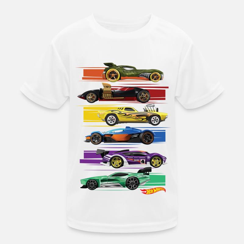 Hot Wheels Différents Modèles De Voitures T-shirt sport Enfant