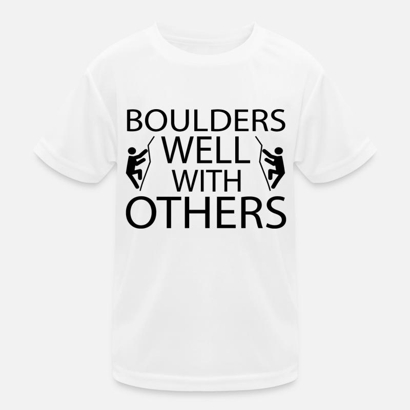Bouldern Klettern Climbing Kinder Funktions-T-Shirt