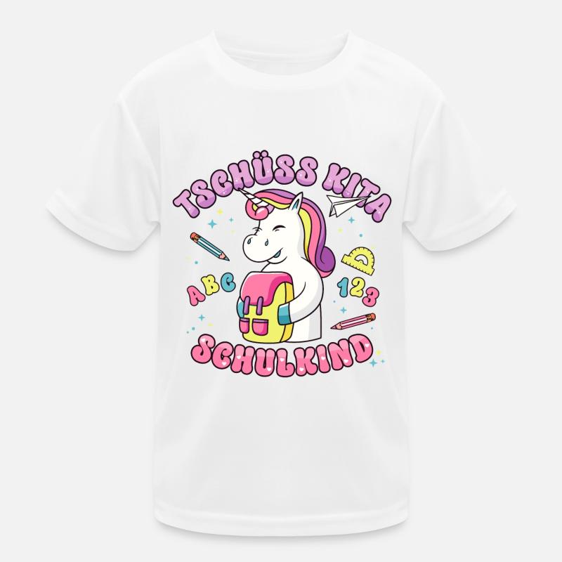 Schulkind Einschulung Mädchen Geschenk Kinder Funktions-T-Shirt