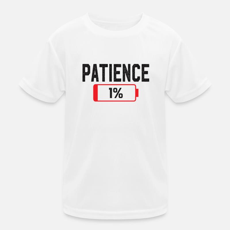 Battery Patience Work Stress Kids Functional T-Shirt