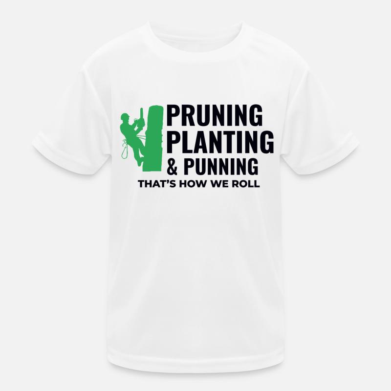 Baumpfleger Baumchirurg Kletterer Klettertrimmer Kinder Funktions-T-Shirt