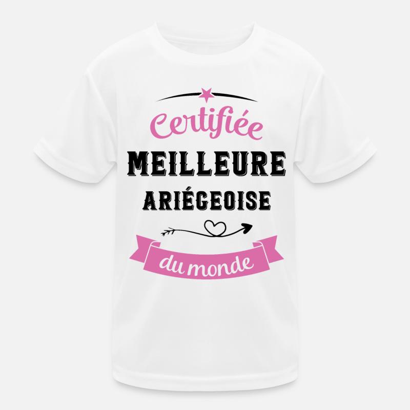 Certifiée ariégeoise du monde T-shirt sport Enfant