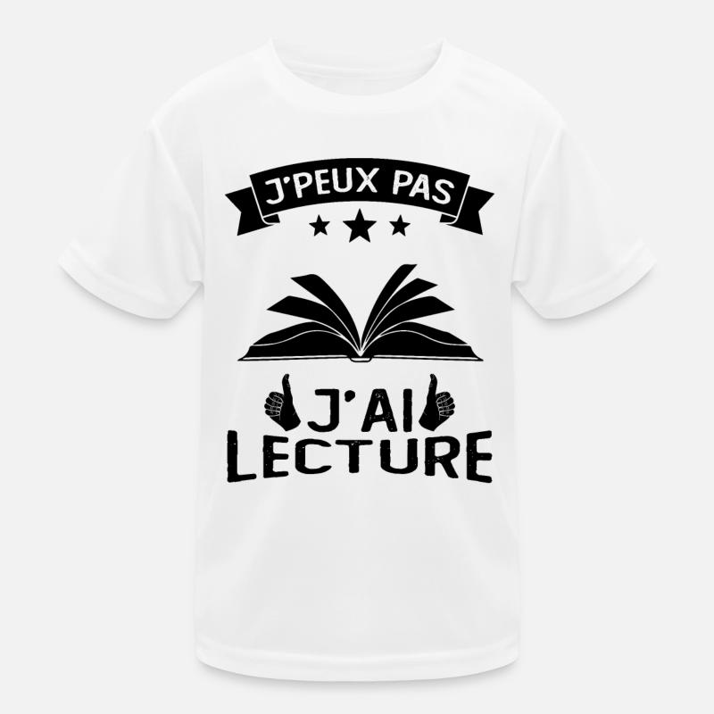 Je Peux Pas J'Ai Lecture T-shirt sport Enfant