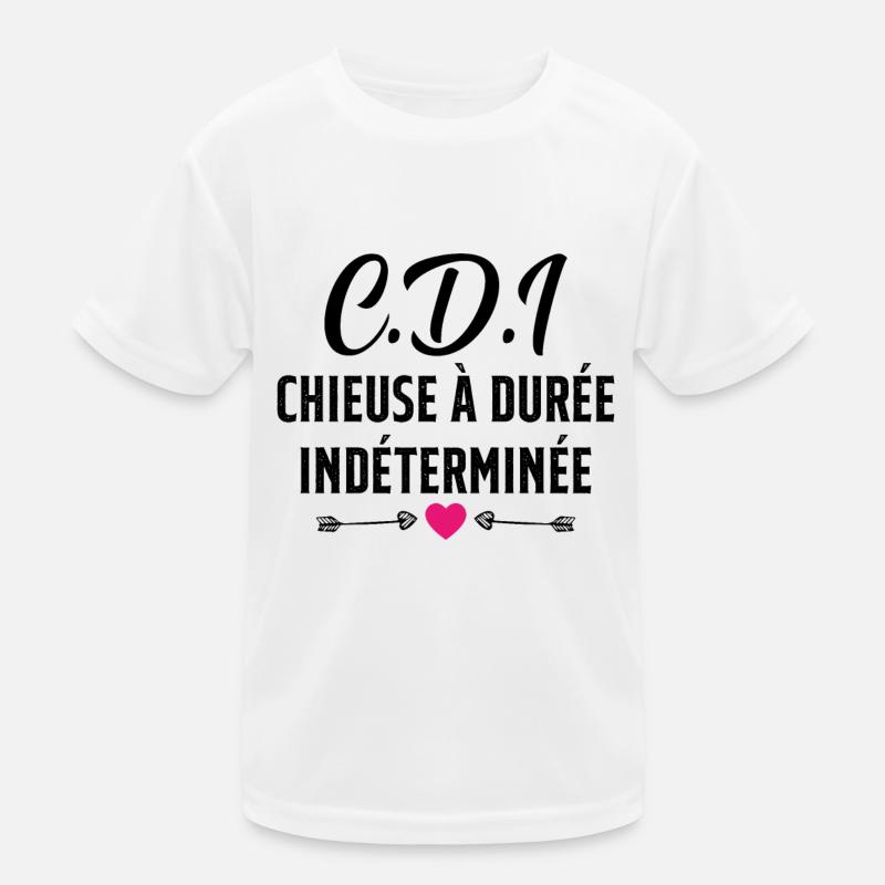 CDI Chieuse à durée indéterminée cadeau humour T-shirt sport Enfant