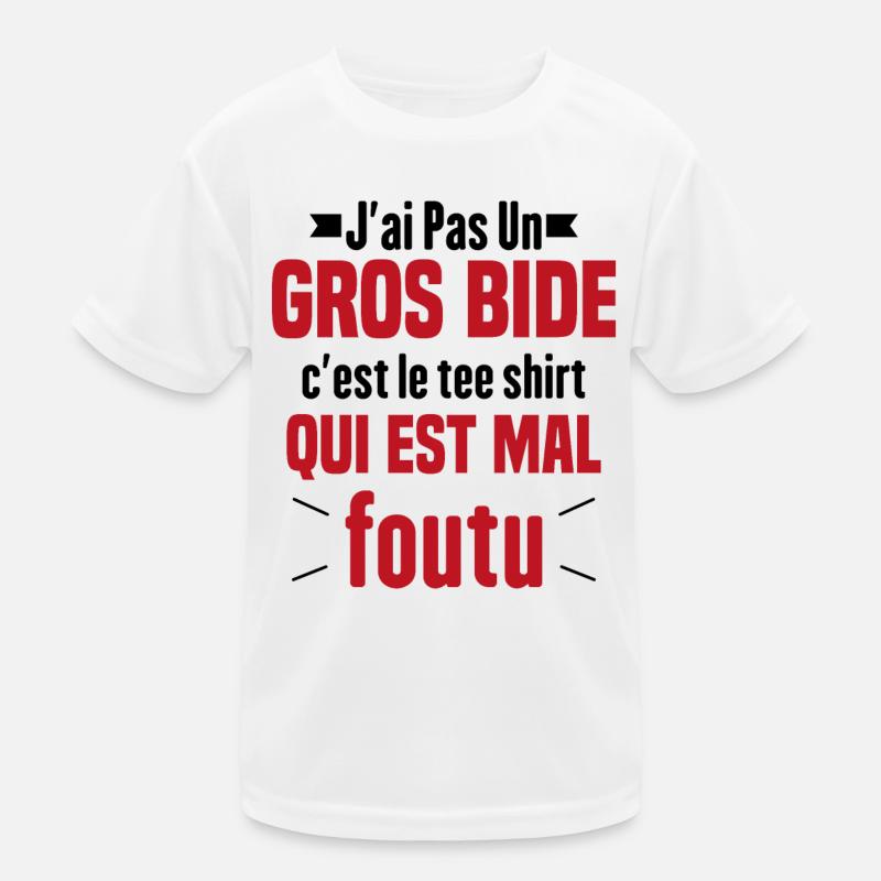 J'ai Pas Un Gros Bide Humour Cadeau T-shirt sport Enfant