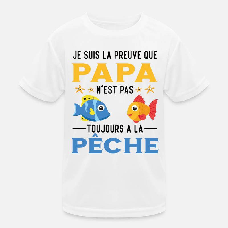 Papa Pêche Pêcheur Bébé Nourrisson Naissance T-shirt sport Enfant