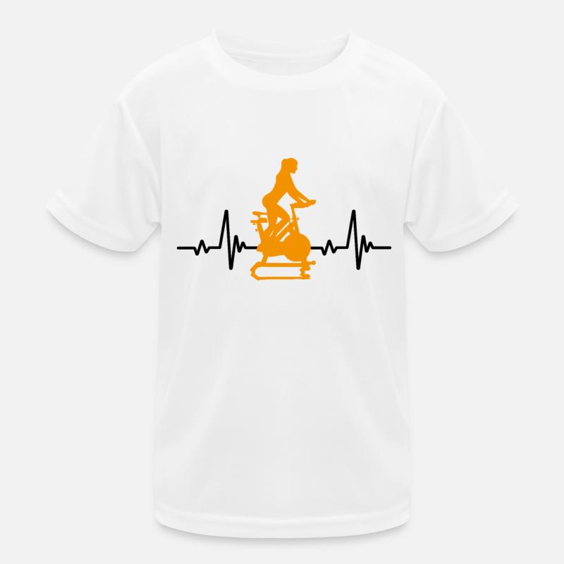 Herzfrequenz Indoor Cycling Kinder Funktions-T-Shirt