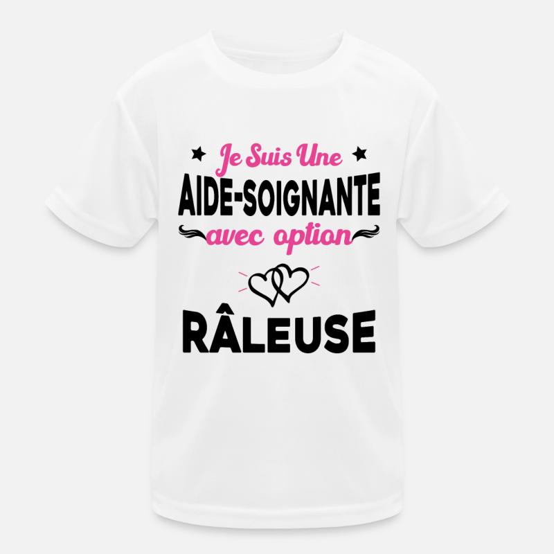 je suis une aide soignante avec option râleuse T-shirt sport Enfant