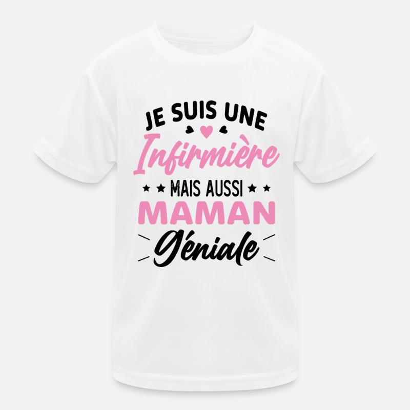Je suis une infirmière et une maman géniale T-shirt sport Enfant