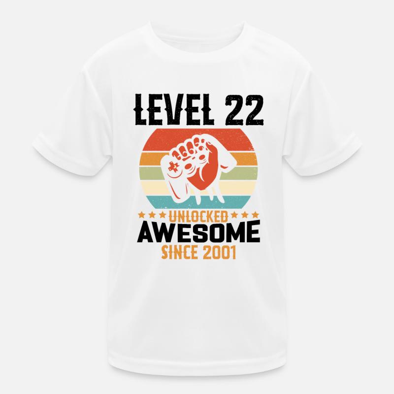 Niveau 22 complete 2001 Cadeau d'anniversaire T-shirt sport Enfant