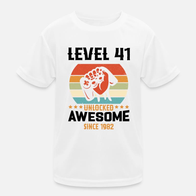 Level 41 complete 1982 Birthday Gift Kids Functional T-Shirt