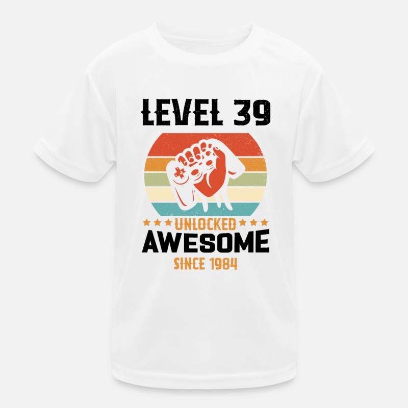 Level 39 Year Unlock Gaming Geburtstagsgeschenk Kinder Funktions-T-Shirt