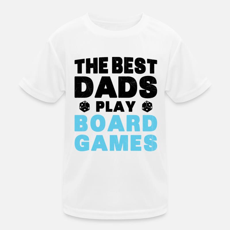 Best Fathers Play Gift Board Games Kids Functional T-Shirt