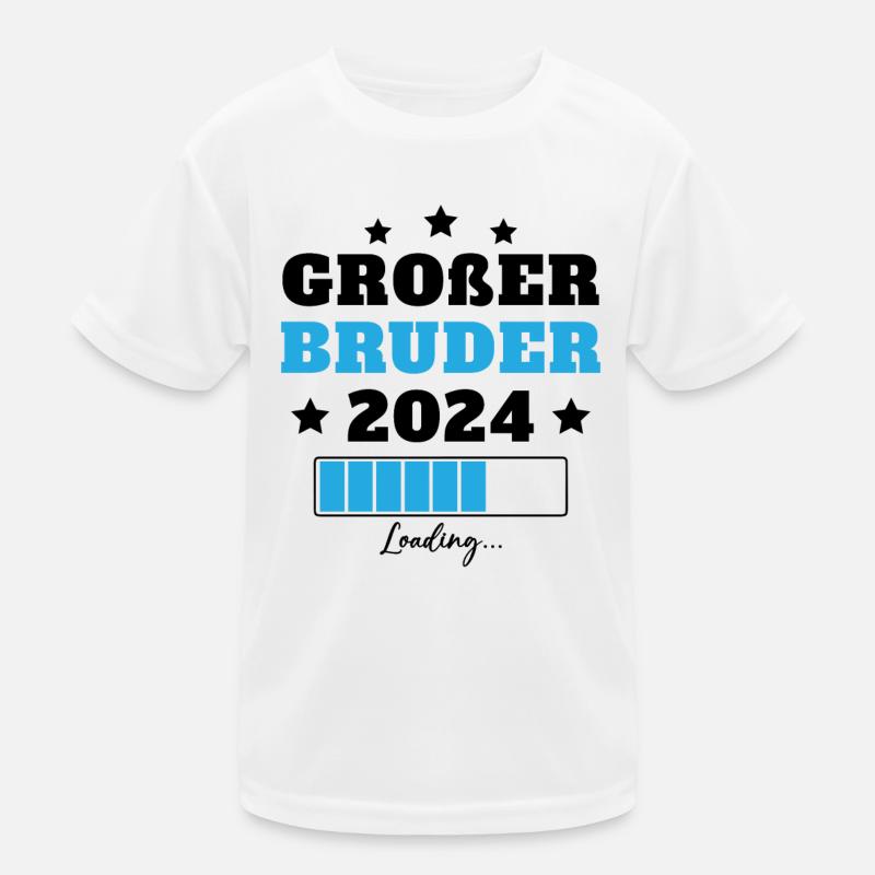 Großer Bruder 2024 Geschenkidee Kinder Funktions-T-Shirt