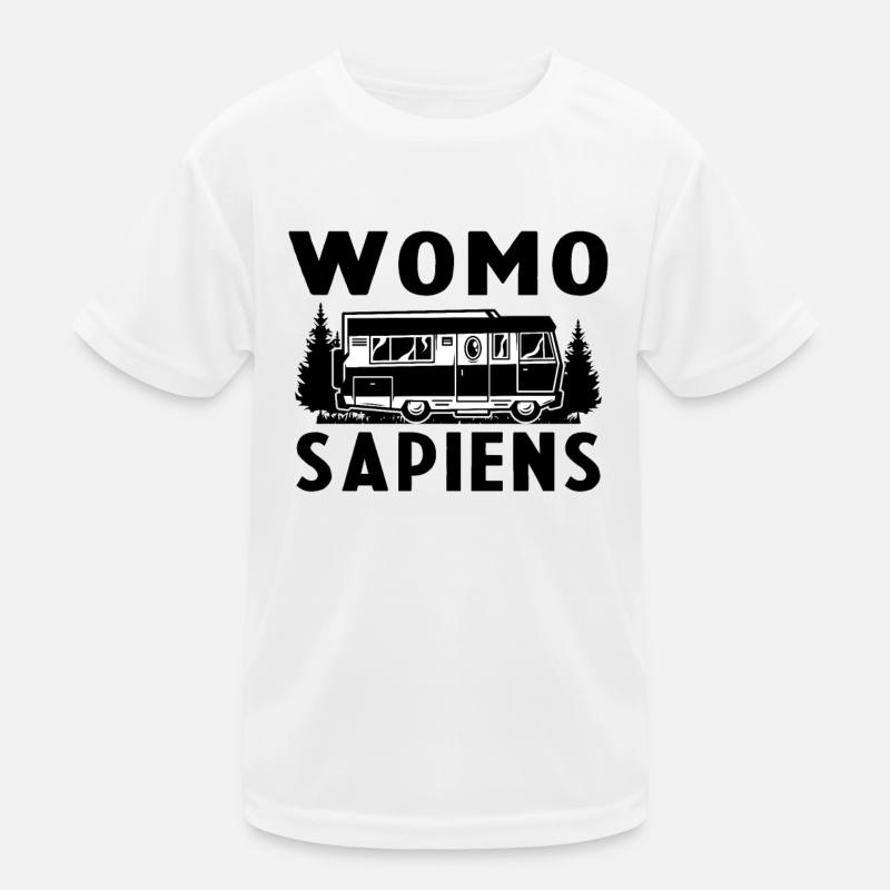 Womo Sapiens Funny Caravan Kinder Funktions-T-Shirt