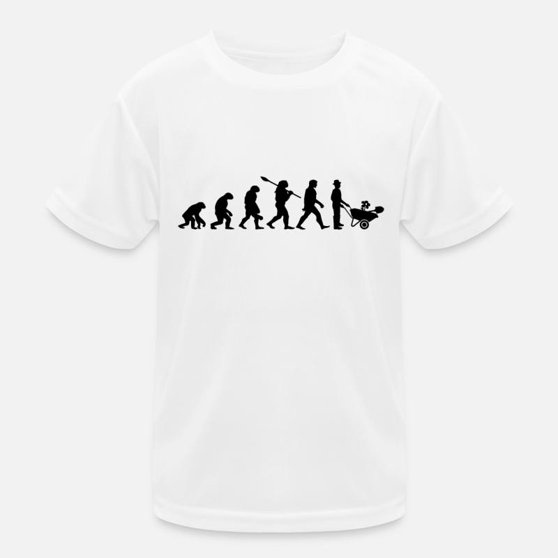 Jardinier Evolution Jardin Fleurs Plantes T-shirt sport Enfant