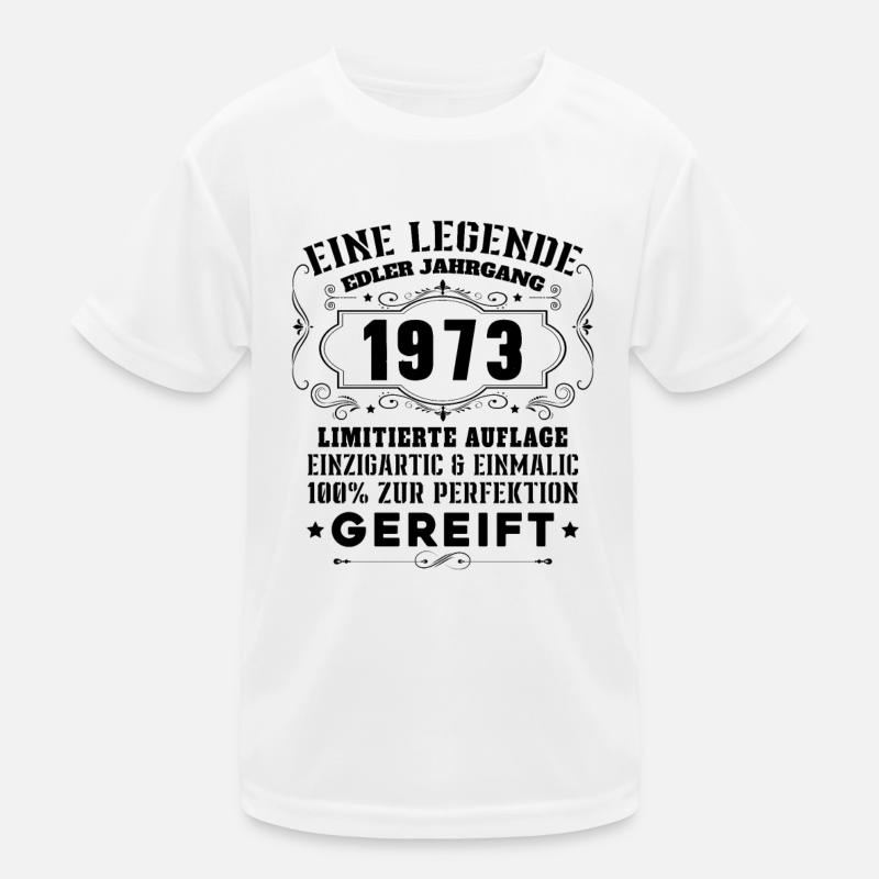 Vinatge 1973 Geburtstagsgeschenk Kinder Funktions-T-Shirt