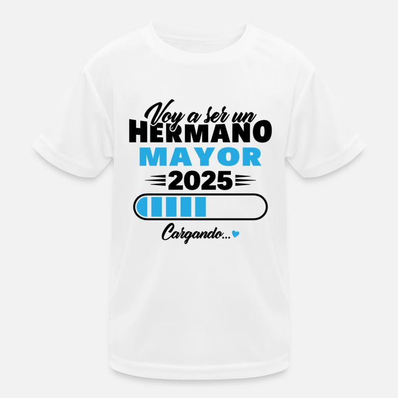 Ich werde 2025 ein großer Bruder sein Kinder Funktions-T-Shirt
