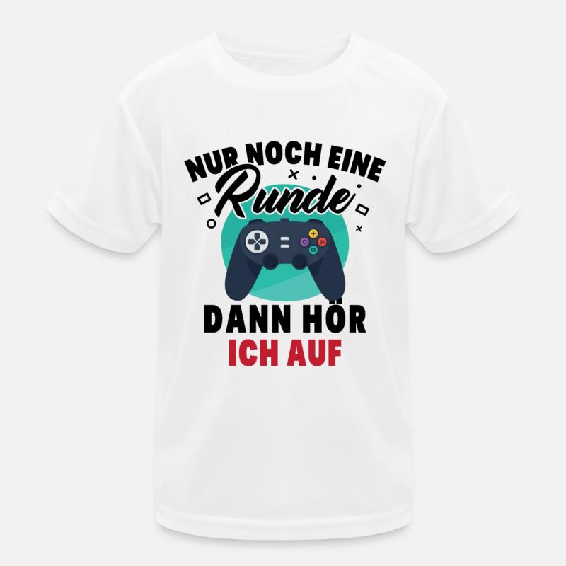 Nur noch eine Runde dann hör ich auf Kinder Funktions-T-Shirt