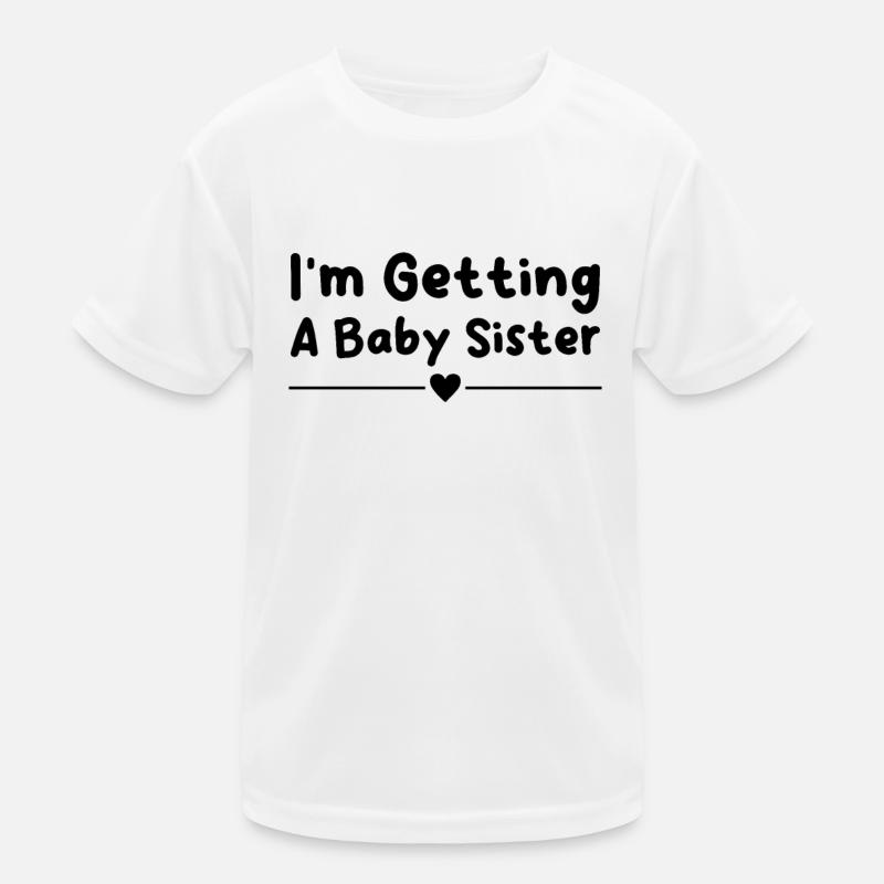 Ich werde eine kleine Schwester bekommen Kinder Funktions-T-Shirt