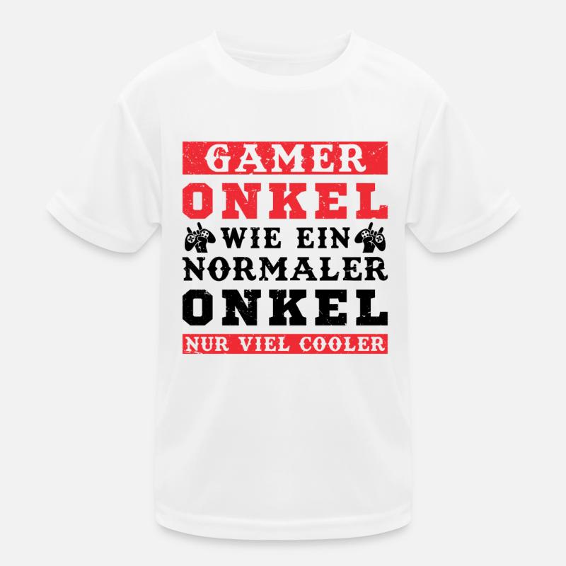 Der Coole Gaming Onkel Gamer Zocker Geschenk Kinder Funktions-T-Shirt
