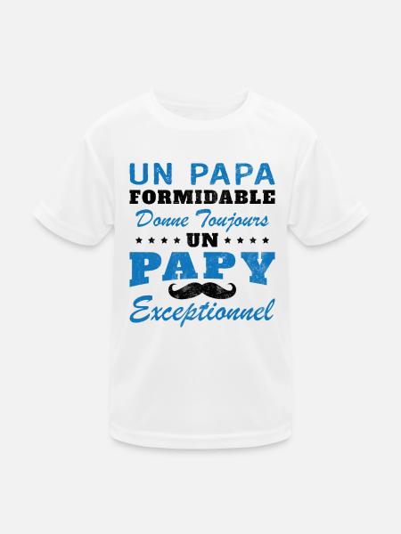 Terrific Dad Always Gives Grandpa Exceptional - Kids Functional T-Shirt - white - Front