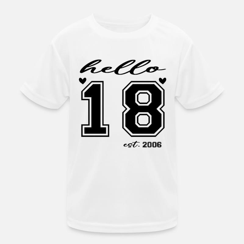 Hello 18 est 2006 T-shirt sport Enfant