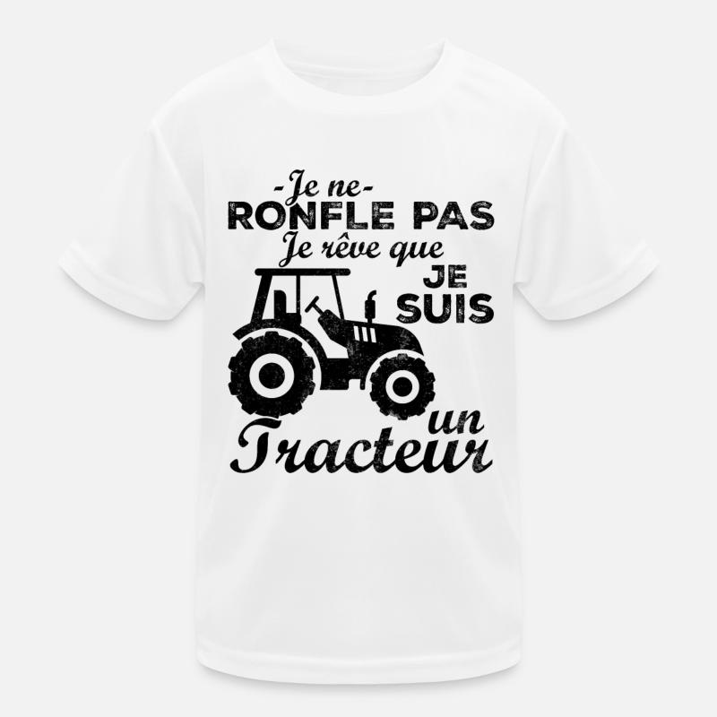 Ich schnarche nicht, ich träume, dass ich ein Traktor bin Kinder Funktions-T-Shirt