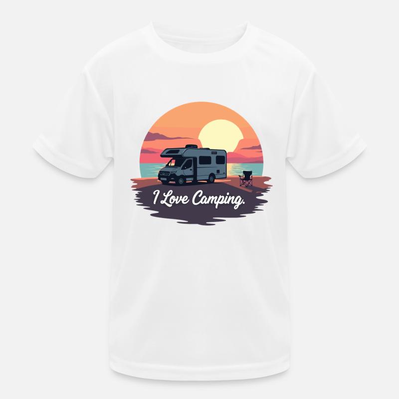 J’adore le camping T-shirt sport Enfant